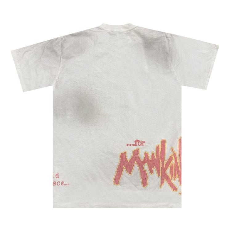 Cactus Jack by Travis Scott x WWE Mankind T-Shirt White