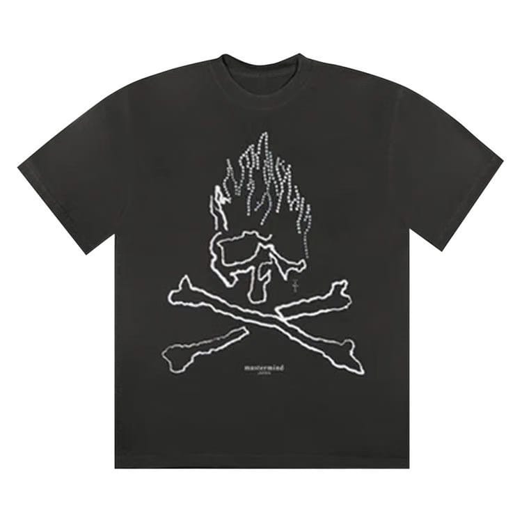Cactus Jack by Travis Scott x Mastermind Skull Rhinestone T-Shirt Black