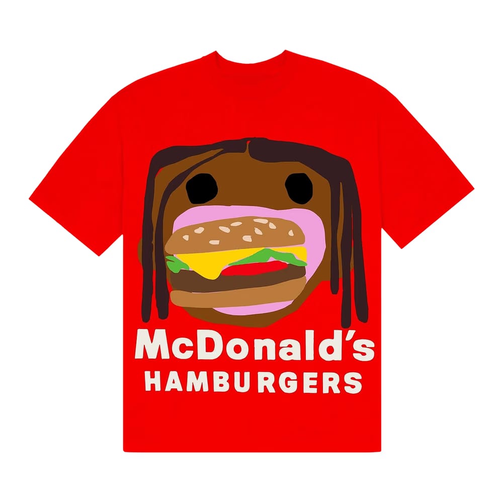 Cactus Jack by Travis Scott x Cactus Plant Flea Market Burger Mouth T-Shirt Red
