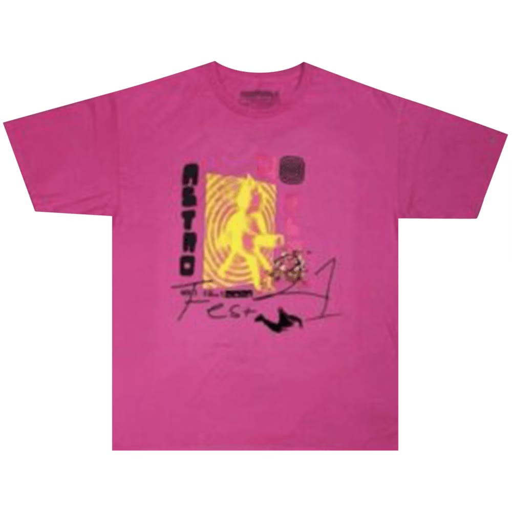 Cactus Jack by Travis Scott Other Side T-Shirt Pink