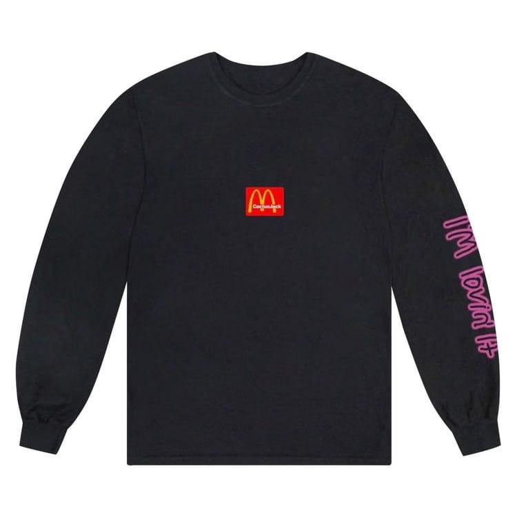 Cactus Jack by Travis Scott x McDonald's Action Figure Space Long-Sleeve T-Shirt Black