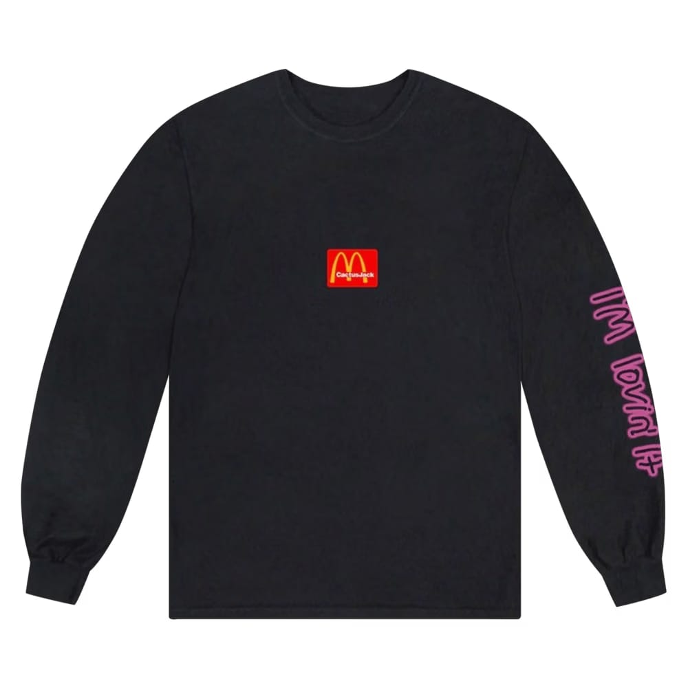 Cactus Jack by Travis Scott x McDonald's Action Figure Space Long-Sleeve T-Shirt Black