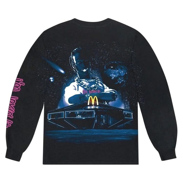 Cactus Jack by Travis Scott x McDonald's Action Figure Space Long-Sleeve T-Shirt Black