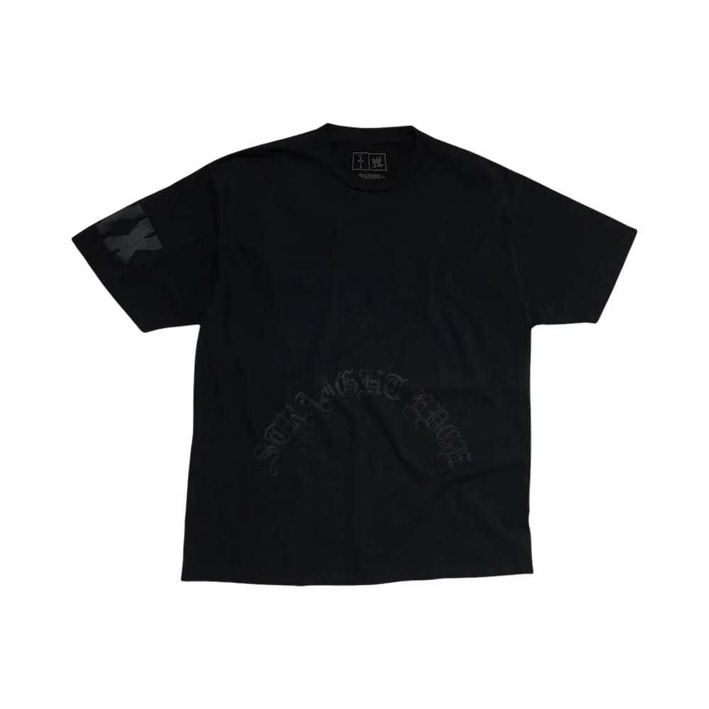 Cactus Jack by Travis Scott x WWE Straight Edge T-Shirt CM Punk Black