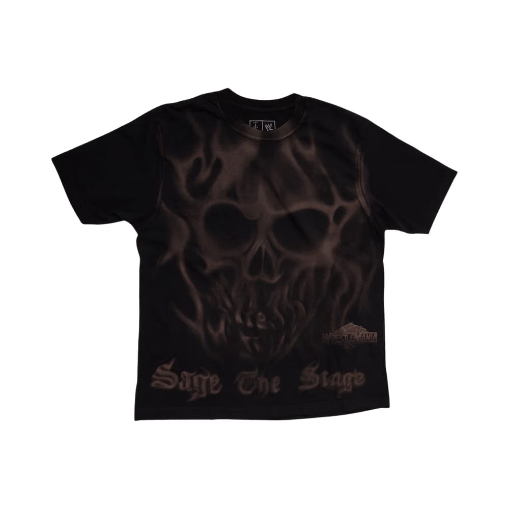 Cactus Jack by Travis Scott x WWE Sage The Stage T-Shirt Black