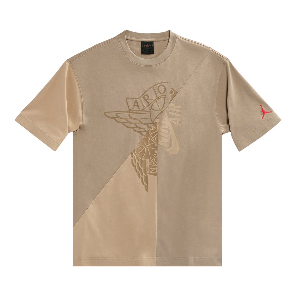 Cactus Jack by Travis Scott x Jordan Shorts-Sleeve T-Shirt Khaki/Desert