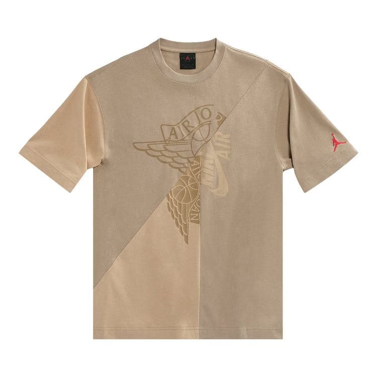 Cactus Jack by Travis Scott x Jordan Shorts-Sleeve T-Shirt Khaki/Desert