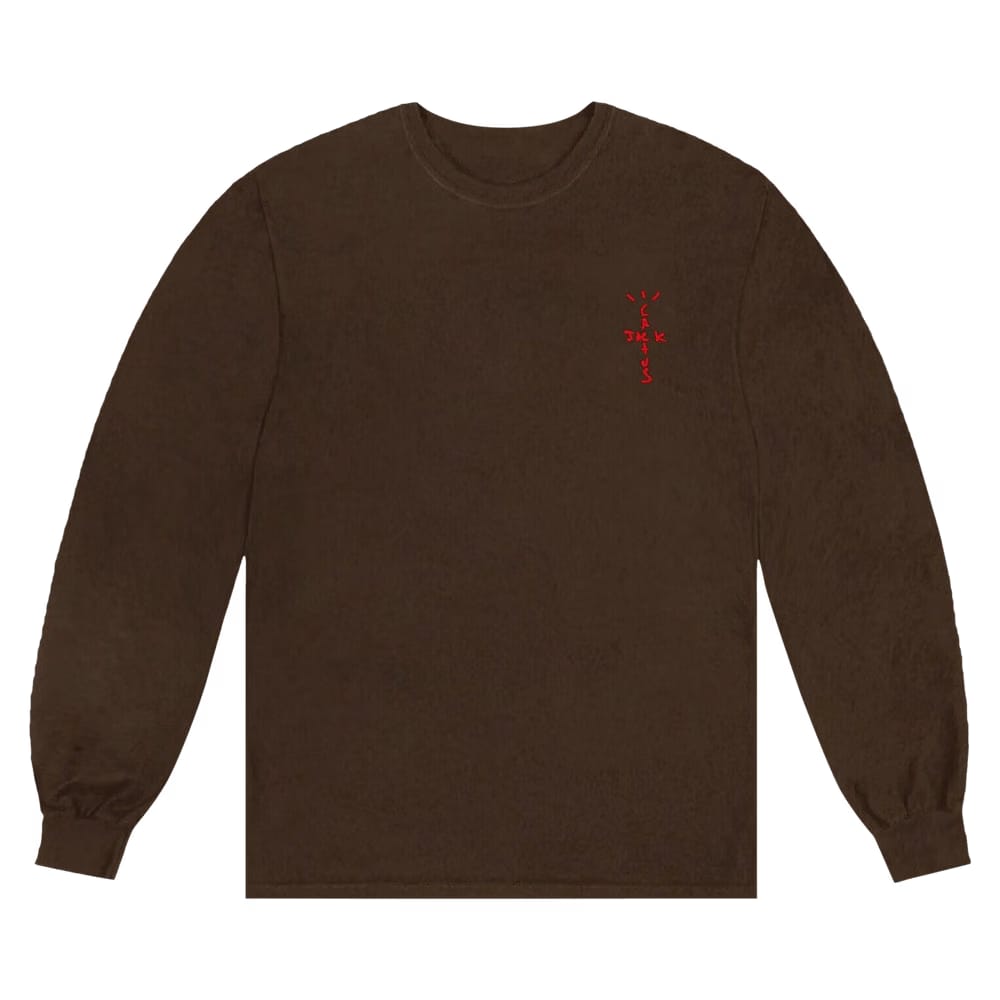 Cactus Jack by Travis Scott M Jumbo Long-Sleeve T-Shirt Brown