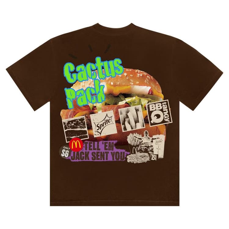 Cactus Jack by Travis Scott x McDonald's Cactus Pack Vintage Promo T-Shirt Brown