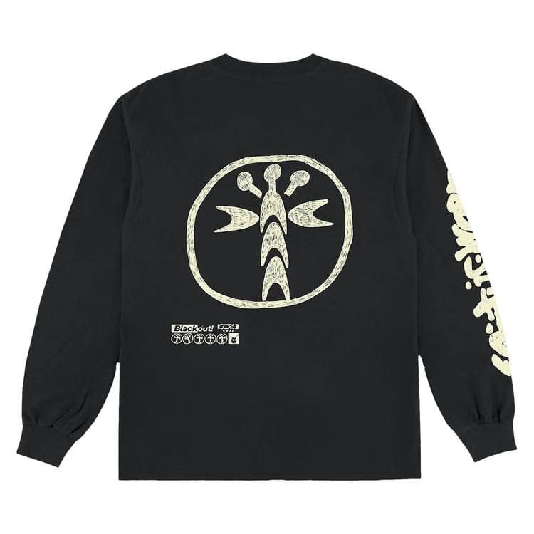 Cactus Jack by Travis Scott Barbed Wire Long-Sleeve T-Shirt Black