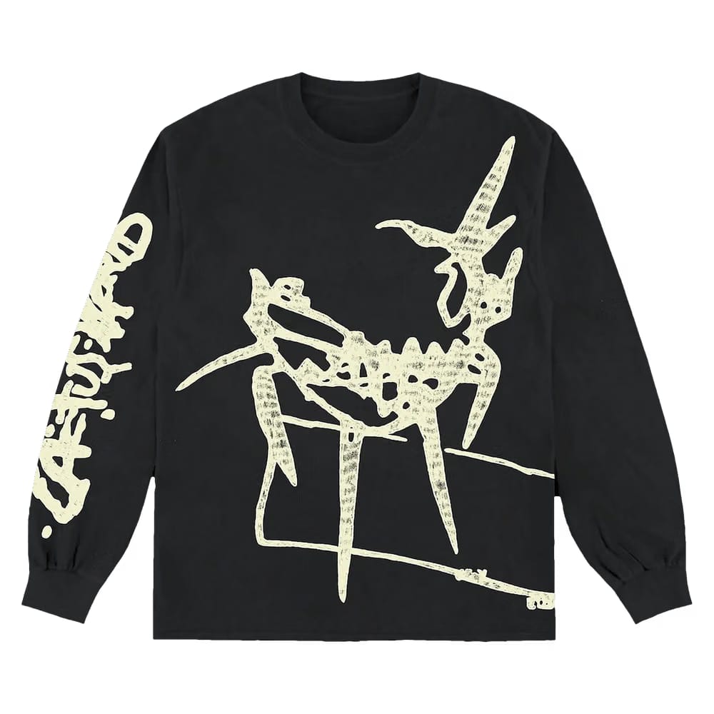 Cactus Jack by Travis Scott Barbed Wire Long-Sleeve T-Shirt Black