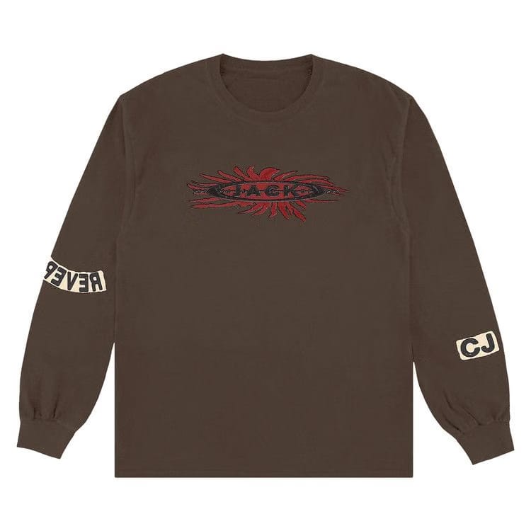 Cactus Jack by Travis Scott Reverse Jack Long-Sleeve T-Shirt Brown