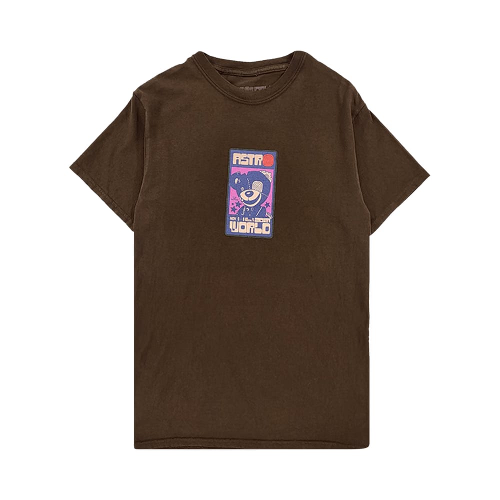 Cactus Jack by Travis Scott Scare Bear T-Shirt I Brown