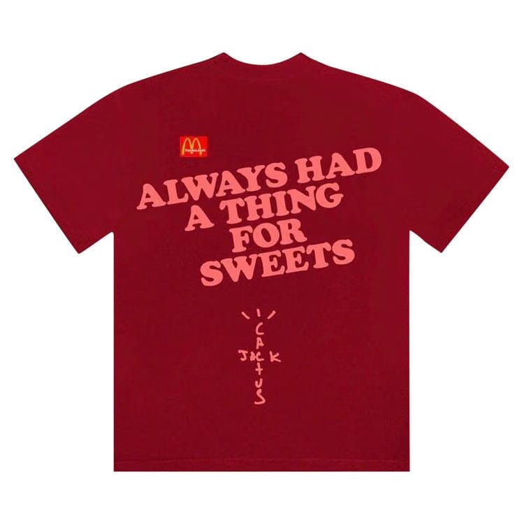 Cactus Jack by Travis Scott x McDonald's Apple Pie T-Shirt Cardinal