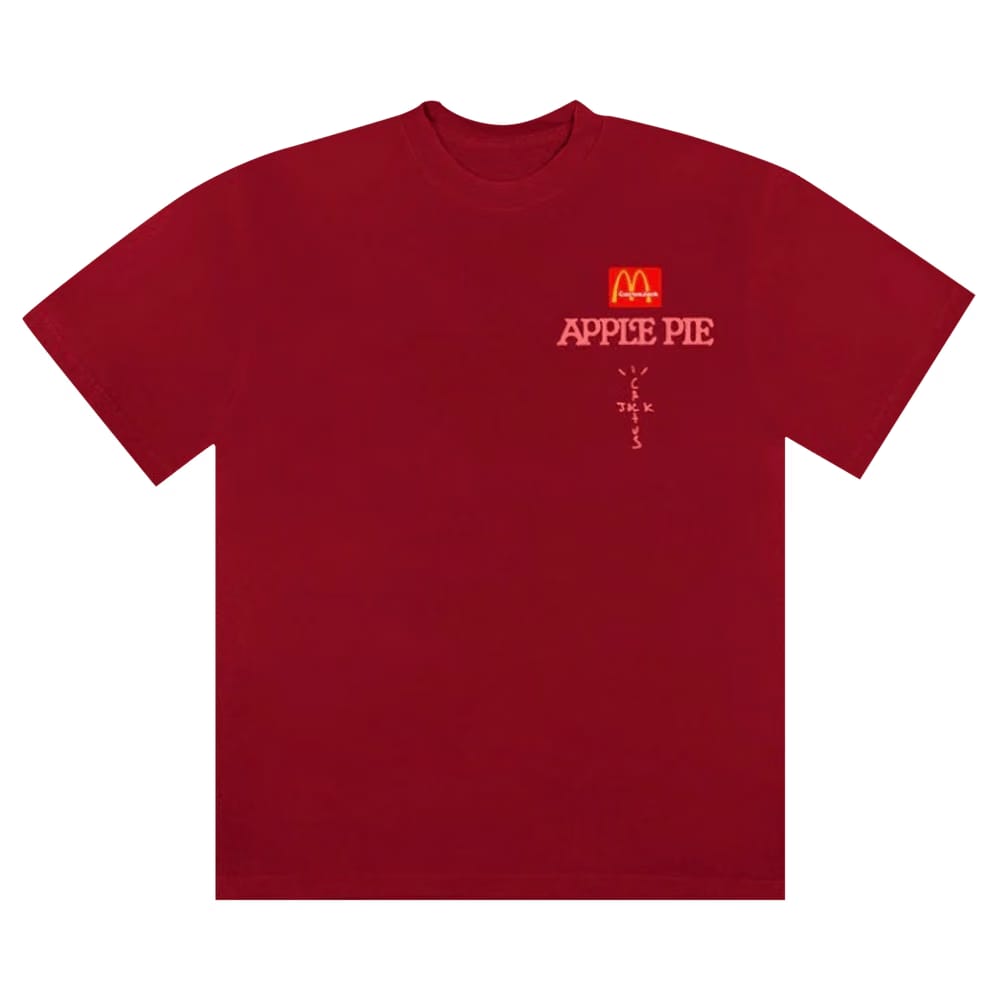 Cactus Jack by Travis Scott x McDonald's Apple Pie T-Shirt Cardinal