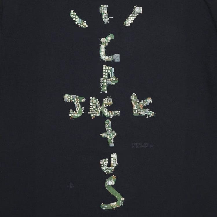 Cactus Jack by Travis Scott Motherboard Logo I T-Shirt Black