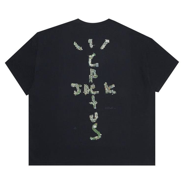 Cactus Jack by Travis Scott Motherboard Logo I T-Shirt Black