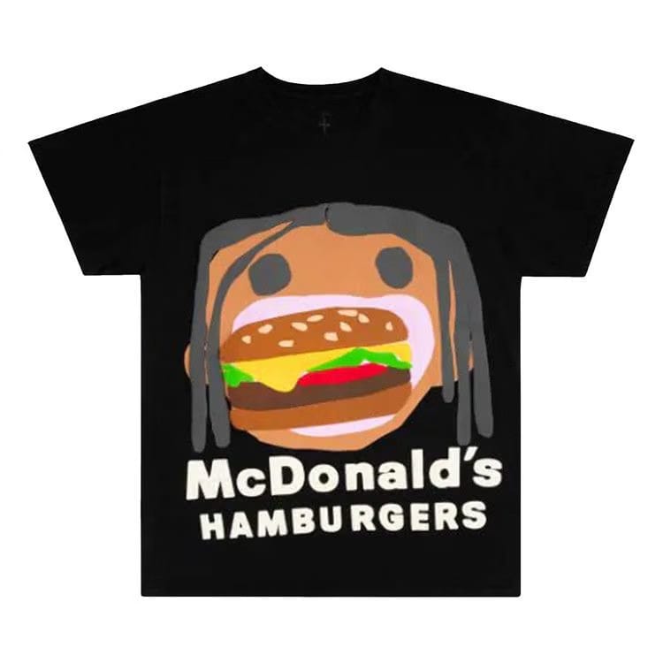 Cactus Jack by Travis Scott x Cactus Plant Flea Market Burger Mouth T-Shirt Black