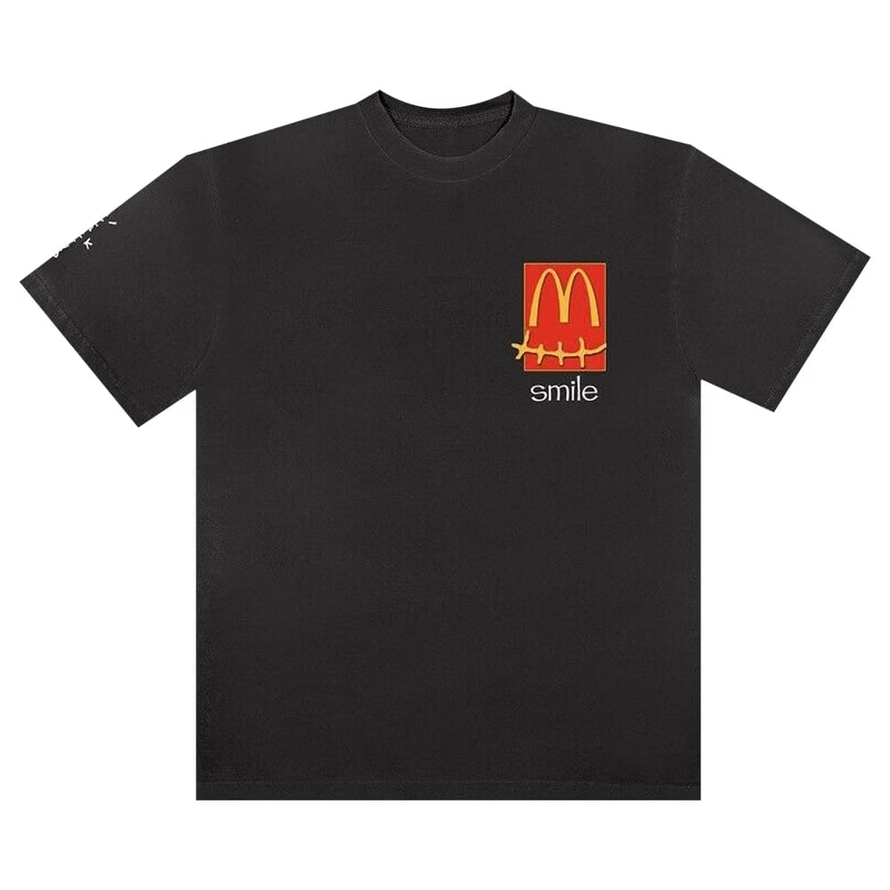 Cactus Jack by Travis Scott Smile T-Shirt Black