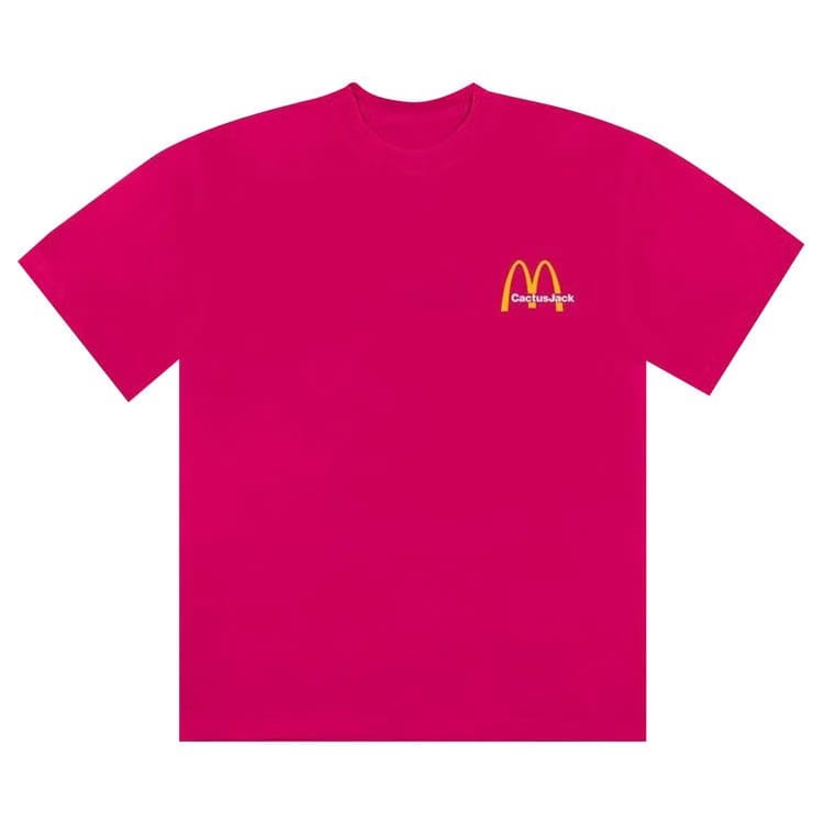 Cactus Jack by Travis Scott x McDonald's Vintage Action Figure II T-Shirt Hot Pink