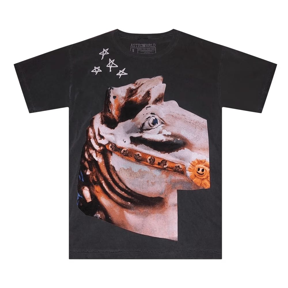Cactus Jack by Travis Scott Astroworld Horse Head T-Shirt Black