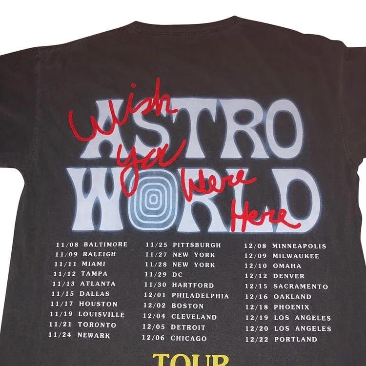 Cactus Jack by Travis Scott Astroworld Horse Head T-Shirt Black