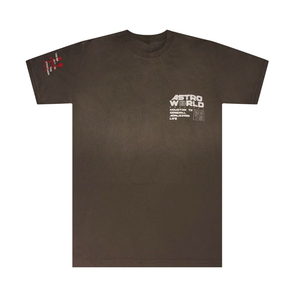 Cactus Jack by Travis Scott Official Souvenir T-Shirt Brown