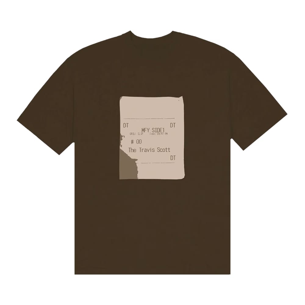 Cactus Jack by Travis Scott x Cactus Plant Flea Market Grill Slip T-Shirt Brown
