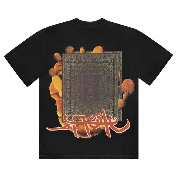 Cactus Jack by Travis Scott Manuscript T-Shirt Black