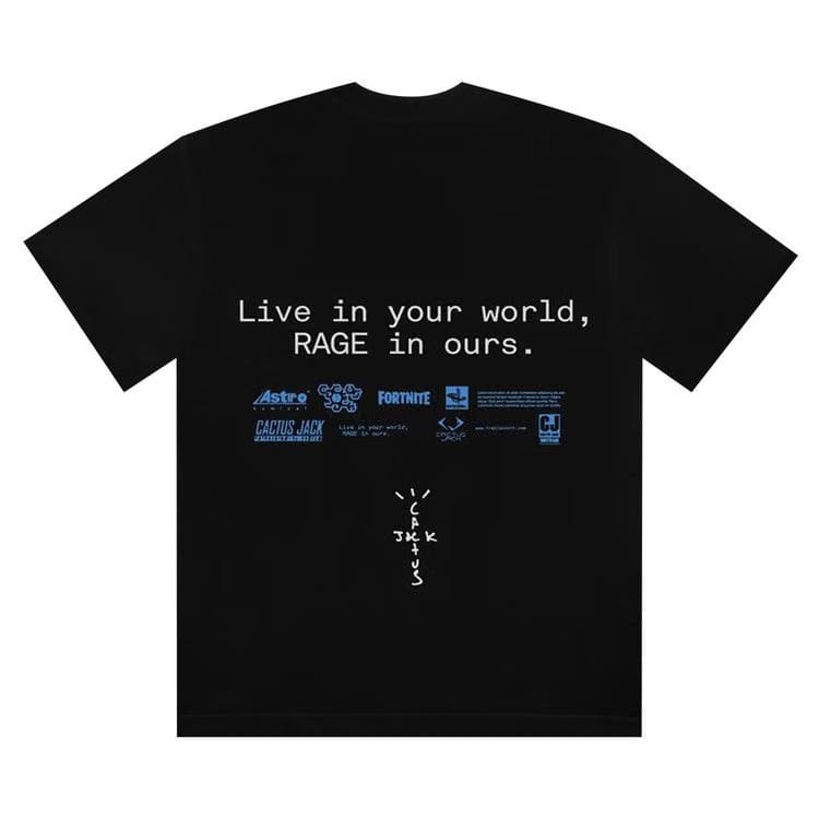 Cactus Jack by Travis Scott The Scotts World T-Shirt Black