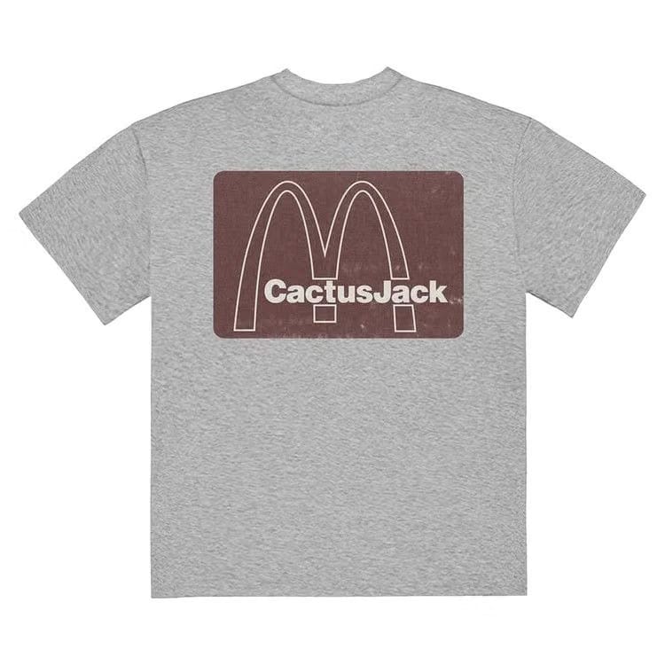 Cactus Jack by Travis Scott x McDonald's Menu Mono Logo T-Shirt Sport Grey