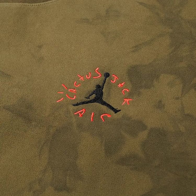 Cactus Jack by Travis Scott x Air Jordan Shorts-Sleeve T-Shirt Medium Olive
