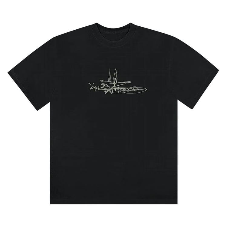 Cactus Jack by Travis Scott x Jordan Scribble T-Shirt Black