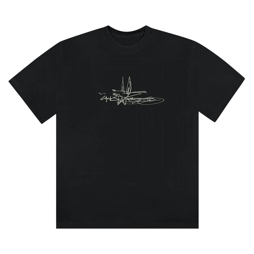 Cactus Jack by Travis Scott x Jordan Scribble T-Shirt Black