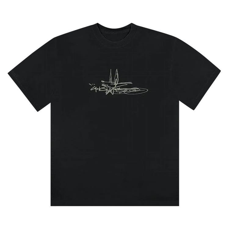 Cactus Jack by Travis Scott x Jordan Scribble T-Shirt Black