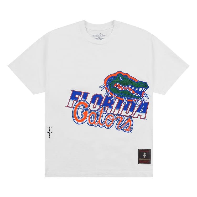 Cactus Jack by Travis Scott x Mitchell & Ness University Of Florida Handdrawn T-Shirt White