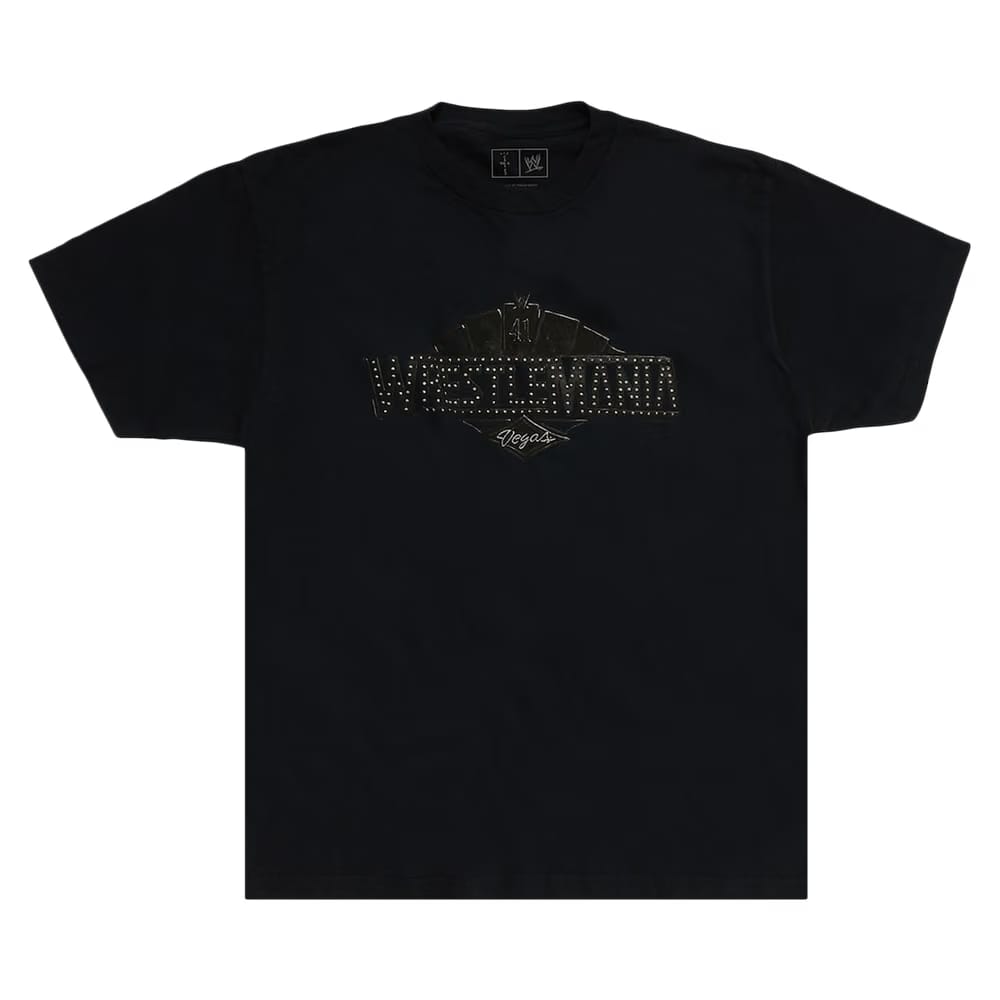 Cactus Jack by Travis Scott x WWE WrestleMania 41 T-Shirt Black