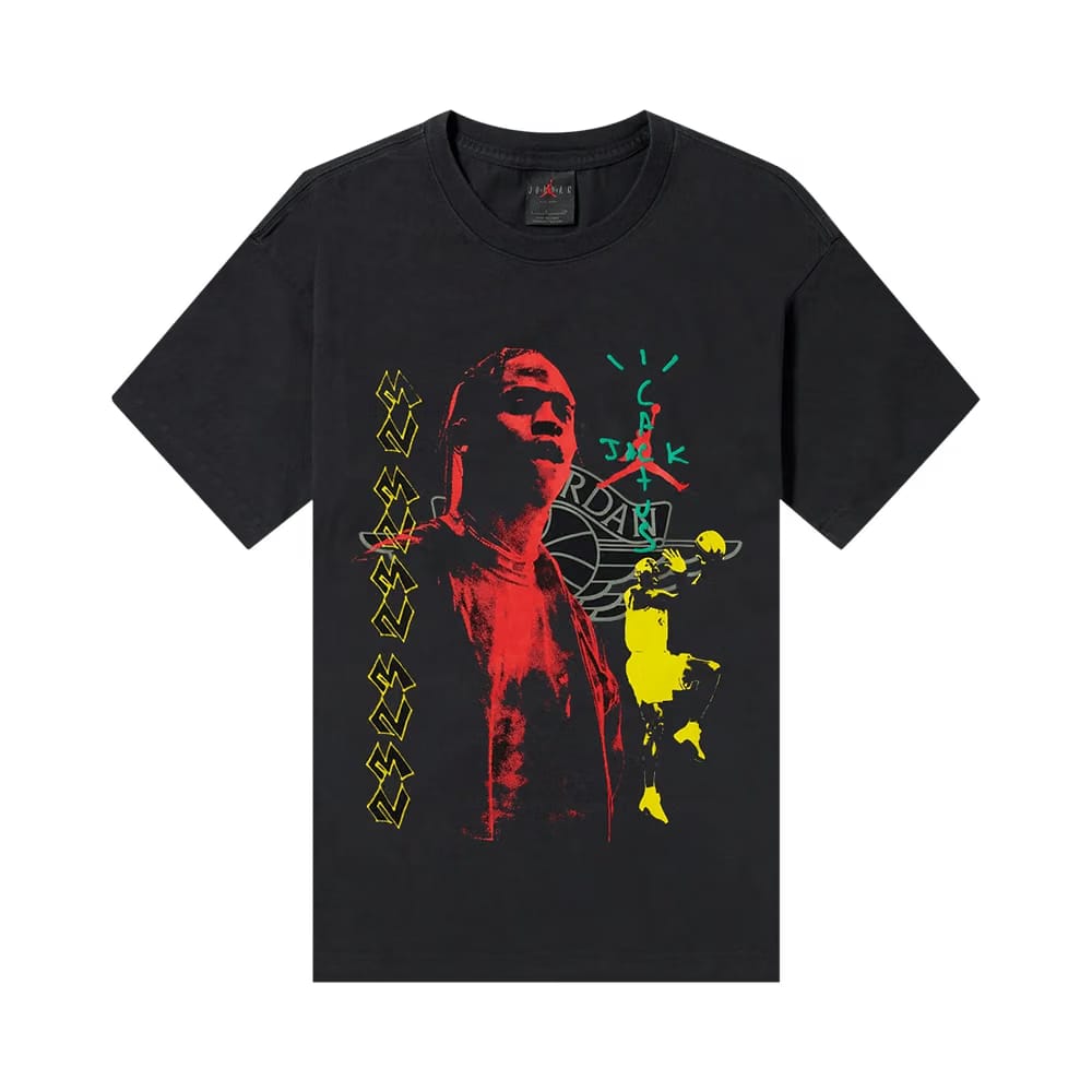 Cactus Jack by Travis Scott x Air Jordan MJ 1 T-Shirt Black