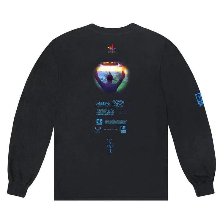 Cactus Jack by Travis Scott CJ Portal Long-Sleeve T-Shirt Black