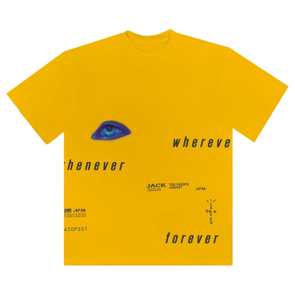 Cactus Jack by Travis Scott Digital Eye I T-Shirt Yellow