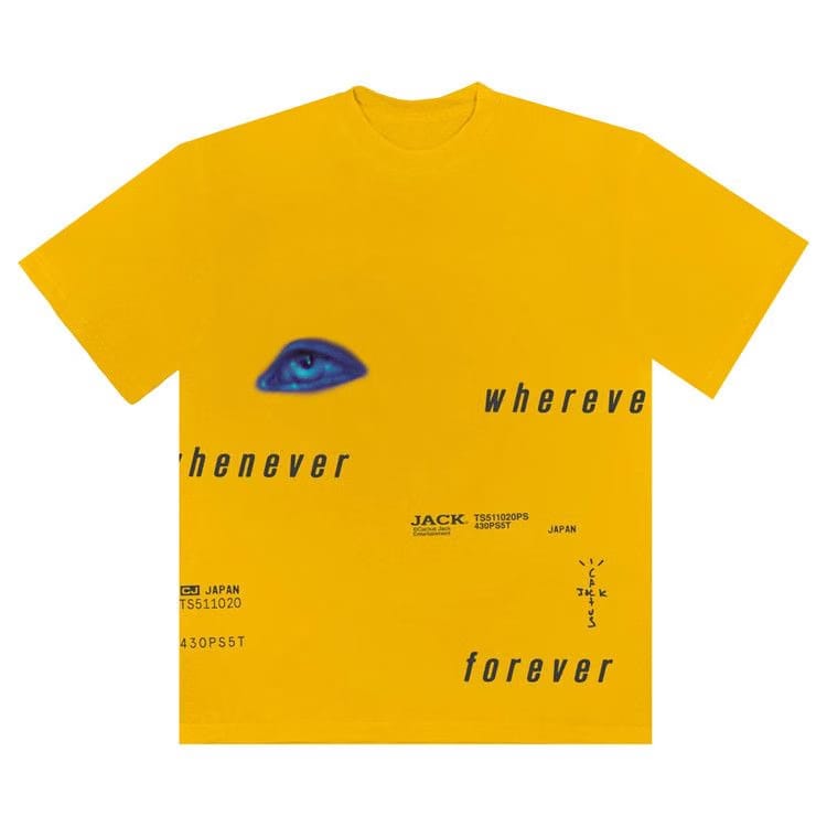 Cactus Jack by Travis Scott Digital Eye I T-Shirt Yellow