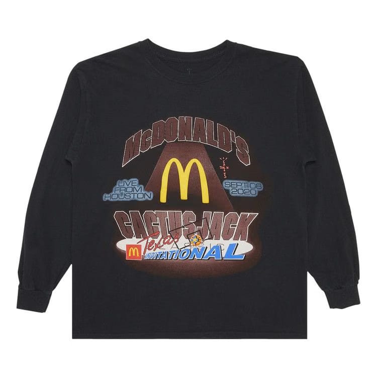 Cactus Jack by Travis Scott x McDonald's Invitational Long-Sleeve T-Shirt Black