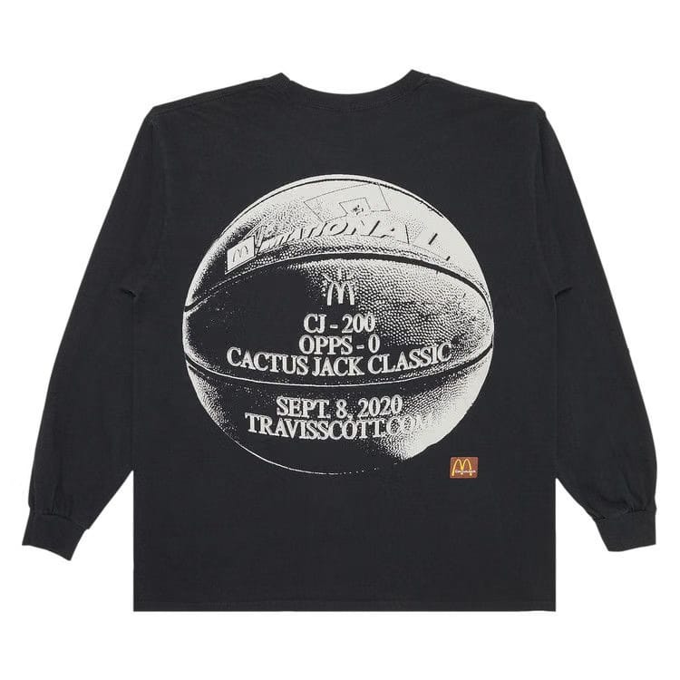 Cactus Jack by Travis Scott x McDonald's Invitational Long-Sleeve T-Shirt Black