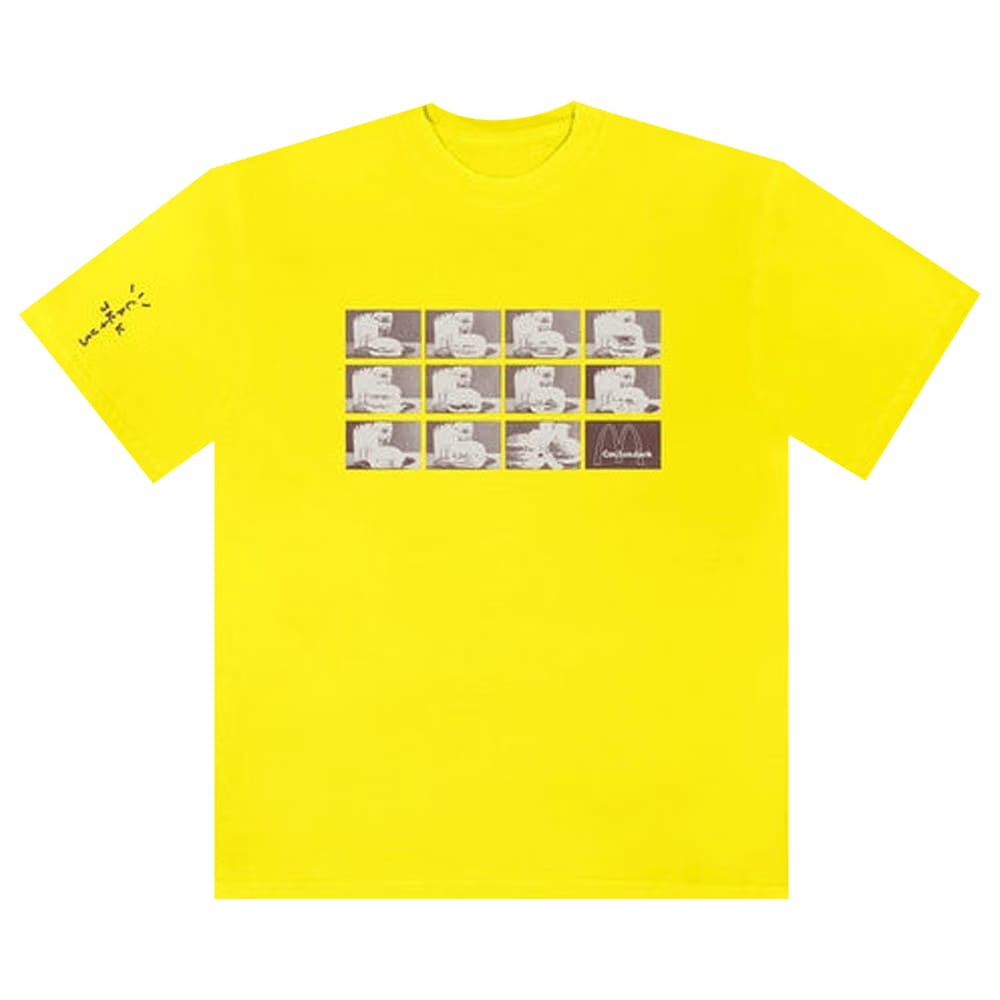 Cactus Jack by Travis Scott x McDonald's Menu Mono Logo T-Shirt II Safety Green