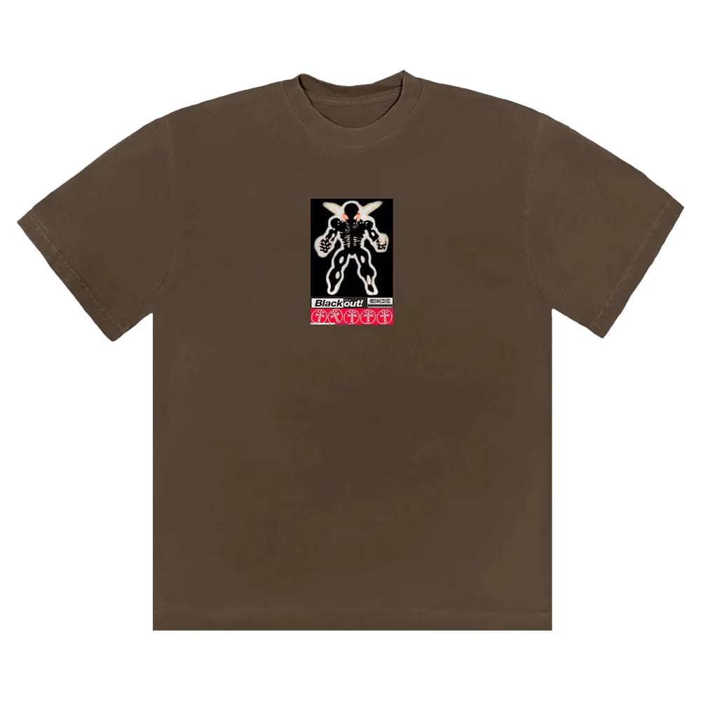 Cactus Jack by Travis Scott Blackout T-Shirt Brown