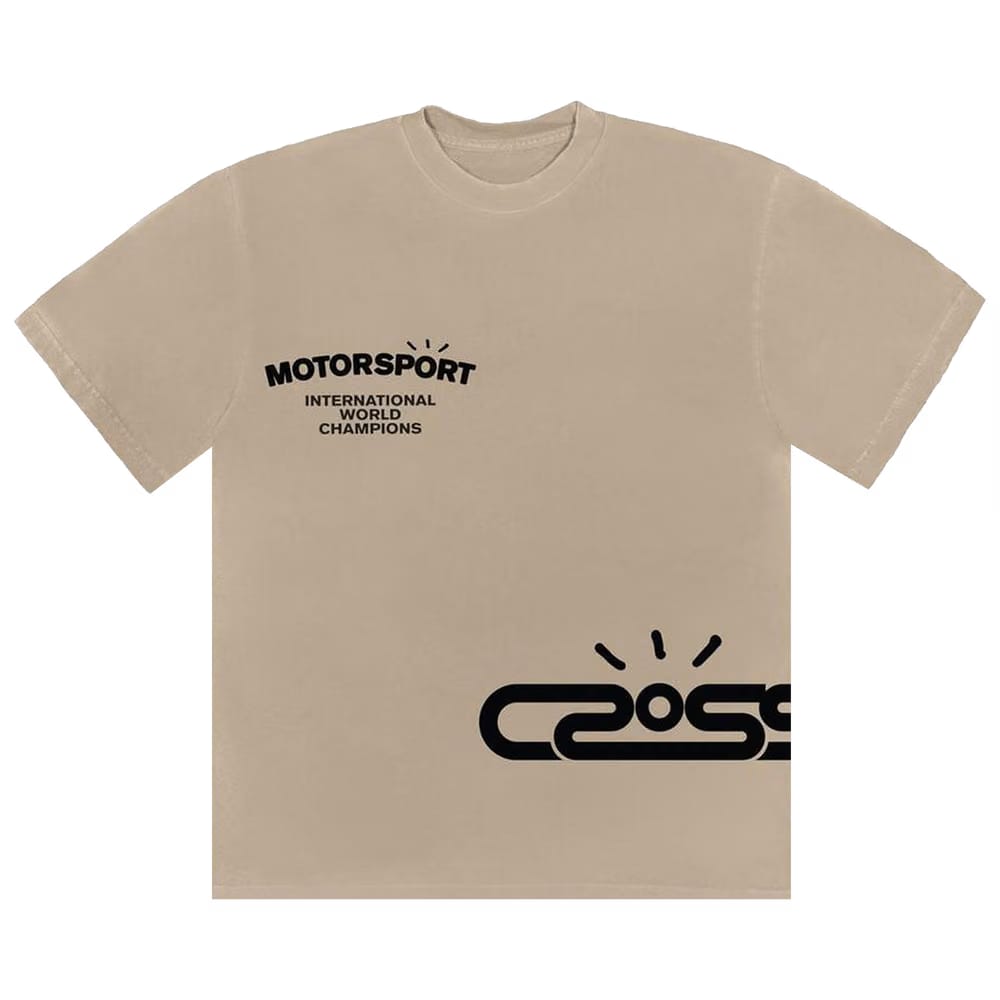 Cactus Jack by Travis Scott Motor Sport T-Shirt Sand