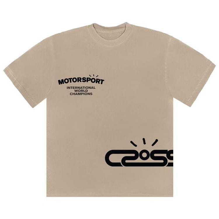 Cactus Jack by Travis Scott Motor Sport T-Shirt Sand
