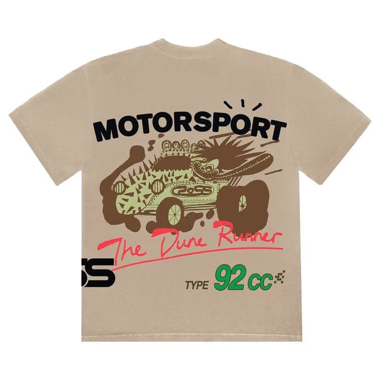 Cactus Jack by Travis Scott Motor Sport T-Shirt Sand