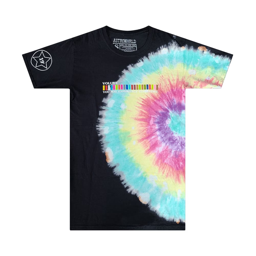 Cactus Jack by Travis Scott Astroworld Festival Run Tie Dye T-Shirt Black