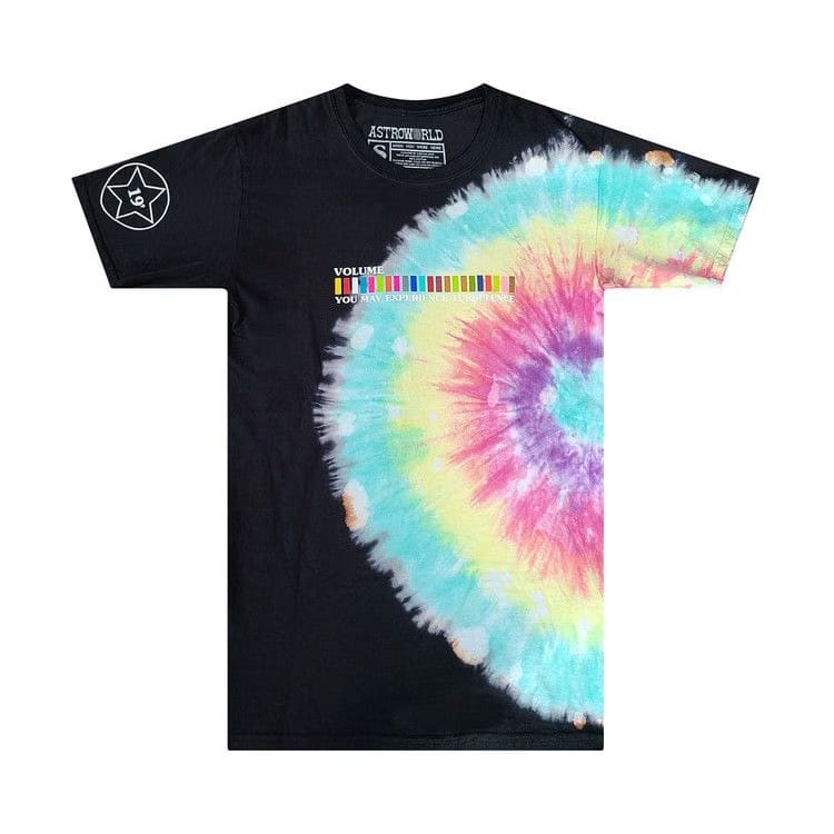 Cactus Jack by Travis Scott Astroworld Festival Run Tie Dye T-Shirt Black
